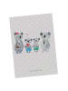 Mr. & Mrs. Panda Wanddeko Koala Familie zwei ohne Spruch in Grau Pastell