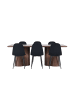 ebuy24 Essgruppe Olivia (7-teilig) Mokka 100 x 210 cm