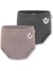 Normani Outdoor Sports 2er Pack Baby Merino Windelhose Tokoroa in Anthrazit/Rosa
