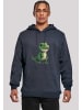 F4NT4STIC Hoodie Süßer grüner Dino in marineblau