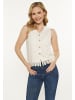 VIRITA Women Vest in Offwhite