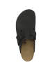Birkenstock Clogs Boston Nubukleder Weichbettung normal in schwarz