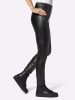 WITT WEIDEN Lederimitat-Hose in schwarz