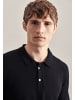 Seidensticker Polo-Shirt Tailliert (Slim-Fit) in Schwarz