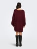 JDY Strickkleid in Cabernet