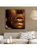 MuchoWow Leinwand Bilder Goldenes Gesicht