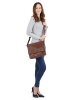 Bodenschatz Messenger echt Leder in cognac