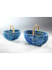 kobolo 2tlg. Set Einkaufskorb WICKSET2 BL in Blau