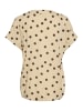 Kaffe Kurzarm-Bluse KAano Regular fit in Feather Gray/Java Dot