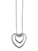 Adeliás Damen Halskette mit Anhänger – Herz aus 925 Silber in silber