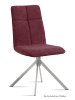 58 aufm Kessel ESSZIMMERSTUHL (2er-Set) Dorine 47x92x60 Edelstahl/Marsala