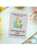 Mr. & Mrs. Panda bildkarte Therapeutin Leidenschaft mit Spruch in Grau Pastell