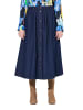Ulla Popken Jeansrock in dark blue denim