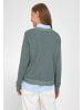 PETER HAHN Strickjacke New Wool in DEEP LICHEN GREEN