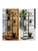 relaxdays Pflanzenständer in Schwarz - (B)45 x (H)96 x (T)22 cm
