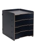 Briefablage in Schwarz - (B)25 x (H)29,5 x (T)31,5 cm