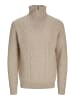 Jack & Jones Strickjacke mit Viertelreißverschluss in Pure Cashmere