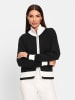 Heine Strickjacke in schwarz-ecru-gemustert