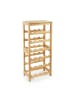 relaxdays Weinregal in Natur - (B)36 x (H)82 x (T)24 cm