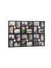 relaxdays Bilderrahmen 24 Bilder in Schwarz - (B)86 x(H)57 cm