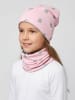 TupTam Unisex Kinder Beanie Mütze Schlauchschal Set in rosa