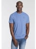 Delmao Rundhalsshirt in jeansblau