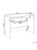 Beliani Schreibtisch RONDANE in Weiß - (W) 110 x (H) 75 x (L) 50 cm
