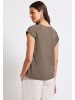 Street One V-Neck Blusenshirt in Braun