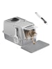 Feandrea Katzenklo Boxal in Hellgrau - (B)40 x (H)36.5 x (T)61 cm