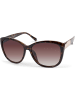 styleBREAKER Sonnenbrille in Demi Braun-Gold / Braun Verlauf