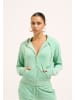 Juicy Couture Juicy Couture Zip-Kapuzenpullover in greyed jade