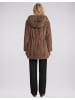 BLONDE No.8 Kunstfellmantel LAURA in BROWN