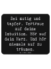 Mr. & Mrs. Panda Mousepad Spruch Mutig zu sich selbst stehen mit... in Schwarz