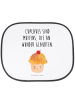 Mr. & Mrs. Panda Sonnenblende Cupcake mit Spruch in Weiß