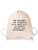 Mr. & Mrs. Panda Beutel Und manchmal ist aufgeben... mit Spruch in Creme