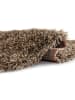 Peyer-Syntex Moderner Hochflorteppich 120 cm rund braun in braun