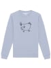 wat? Apparel Sweatshirt Le poulet - das Huhn in Serene Blue
