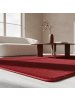 KADIMA DESIGN Teppich Kurzflor Waschbar Einfarbig ISAR Strapazierfähig OEKO-TEX in Rot