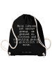 Mr. & Mrs. Panda wander rucksack Mein Zuhause ist sauber... mit ... in Schwarz