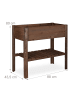 relaxdays Hochbeet in Dunkelbraun - (B)88 x (H)80 x (T)43,5 cm