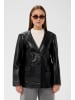 Soaked in Luxury Lederjacke SLSarja Feminine Form in Black