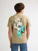 Petrol Industries T-Shirt mit Rückenprint Sol in Braun