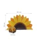 relaxdays Kokosfußmatte "Sonnenblume" in Mehrfarbig - 80 x 50 cm