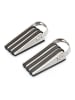 relaxdays 2er Set Türstopper in Schwarz/Silber - (B)5 x (H)4 x (T)12,5 cm