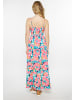 Usha Women Dress in pink multicolor