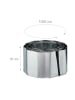 relaxdays 4x Rasenkante in Silber