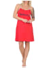 NORMANN Spaghetti Nachthemd Neglige - 85855 in rot