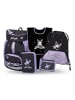 BAAGL 5-tlg. Set: Schulrucksack Airy in Schwarz Kuromi Fortune Dream