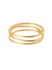 Elli Ring 925 Sterling Silber Ring Set, Spirale in Gold