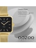 Oozoo Analog-Armbanduhr Oozoo Vintage Series gold extra groß (ca. 26x26mm)